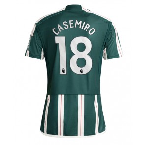 Lacne Muži Futbalové dres Manchester United Casemiro #18 2023-24 Krátky Rukáv - Preč